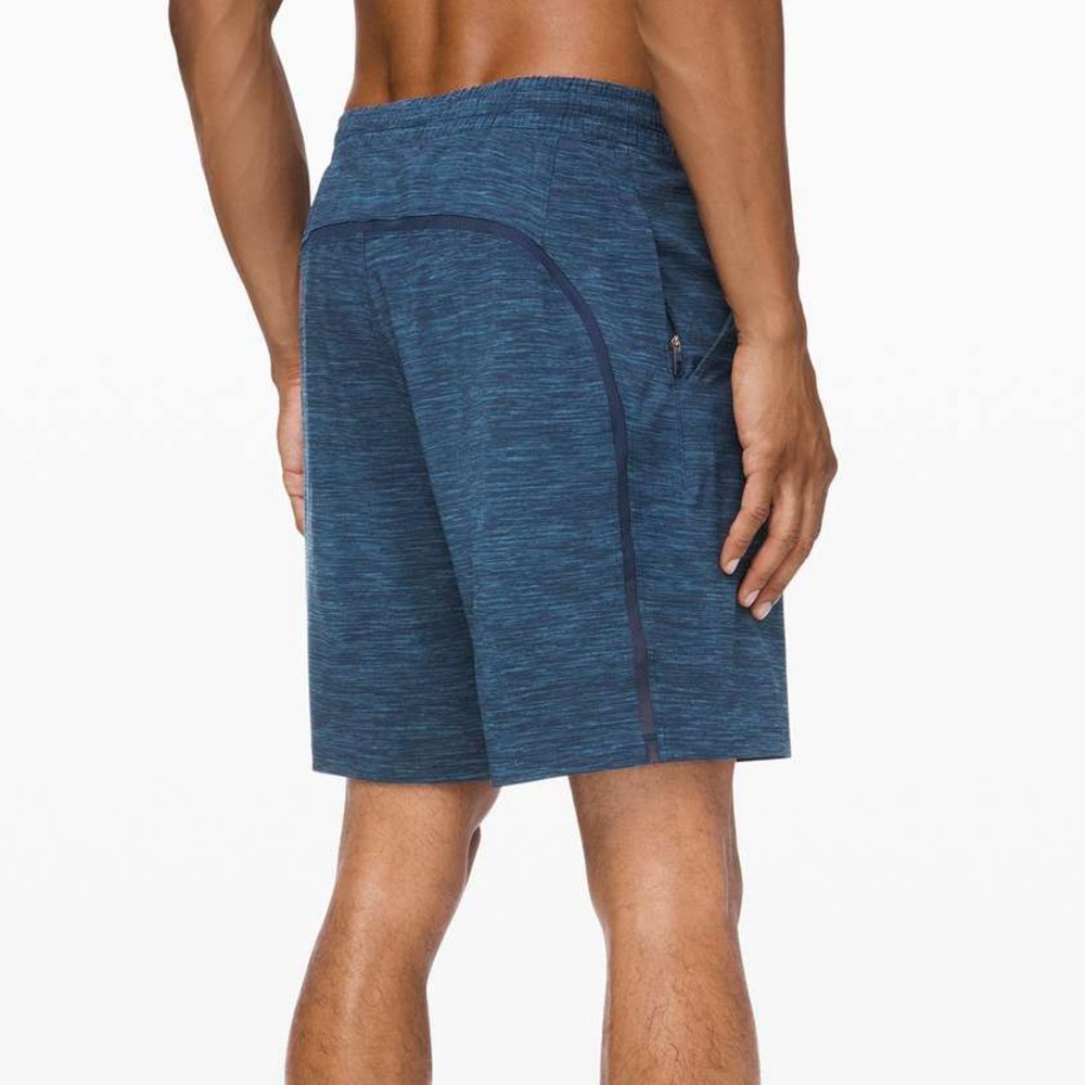 Men’s Lululemon Pace Breaker Lined Short 9" Heather Iron Blue Navy Medium